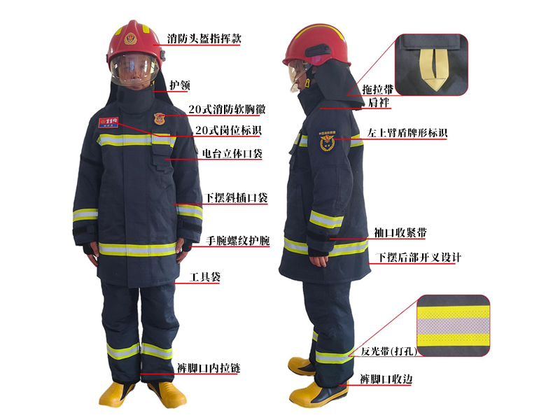 20式消防員滅火防護(hù)服指揮款